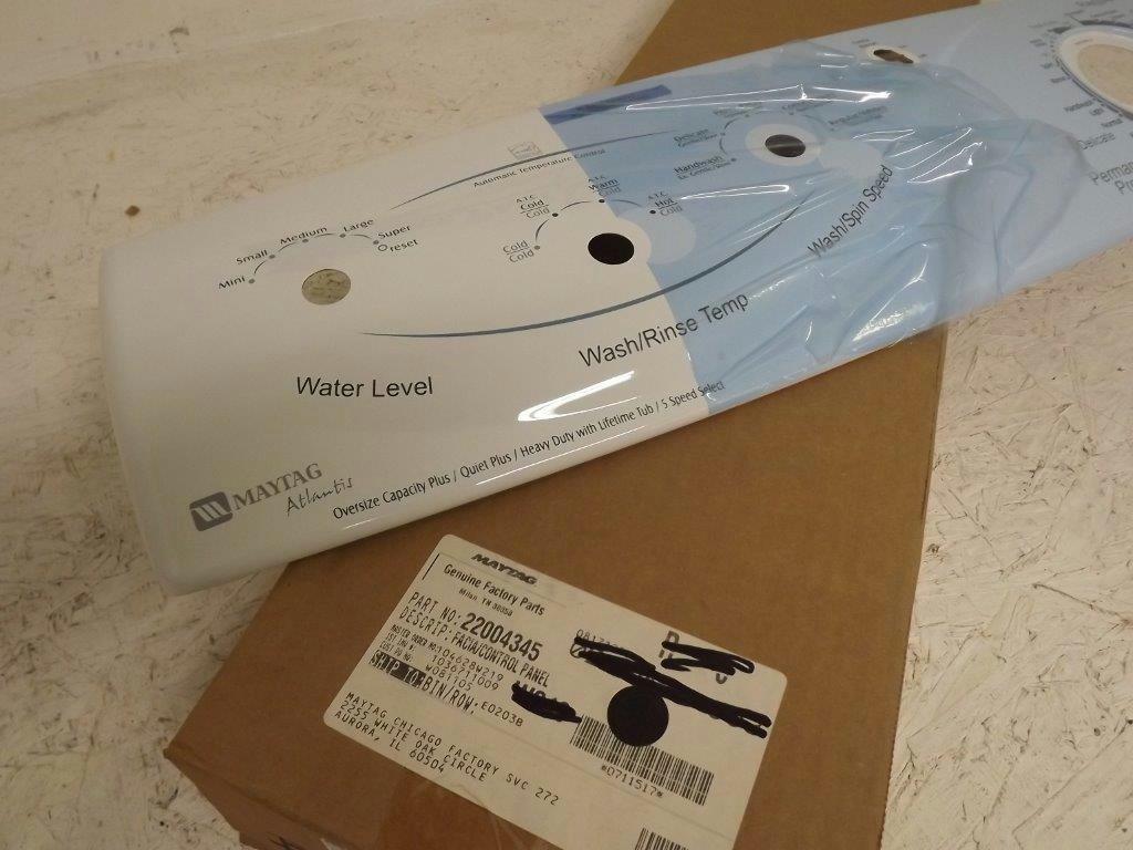 MAYTAG WHIRLPOOL WASHER 22004345 FACIA/CONTROL PANEL NEW MAYTAG WHIRLPOOL WASHER 22004345 FACIA/CONTROL PANEL NEW